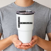 Beyond Ordinary Word Game Style Tumbler