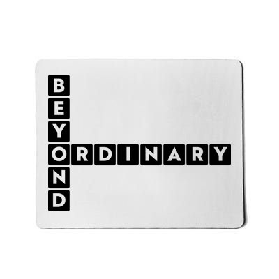 Beyond Ordinary Word Game Style Mousepad