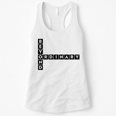Beyond Ordinary Word Game Style Womens Tank Top