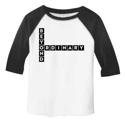 Beyond Ordinary Word Game Style Toddler Fine Jersey T-Shirt