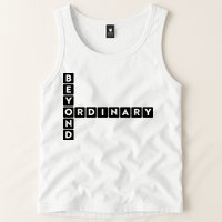 Beyond Ordinary Word Game Style Tank Top