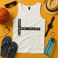 Beyond Ordinary Word Game Style Tank Top