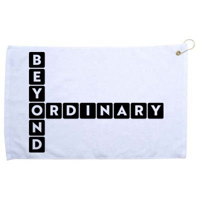 Beyond Ordinary Word Game Style Grommeted Golf Towel