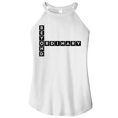 Beyond Ordinary Word Game Style Women's Perfect Tri Rocker Tank