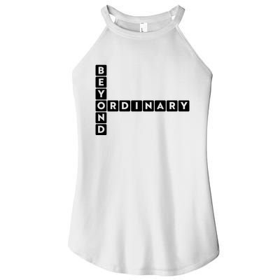 Beyond Ordinary Word Game Style Women's Perfect Tri Rocker Tank