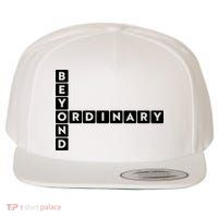 Beyond Ordinary Word Game Style Wool Snapback Cap