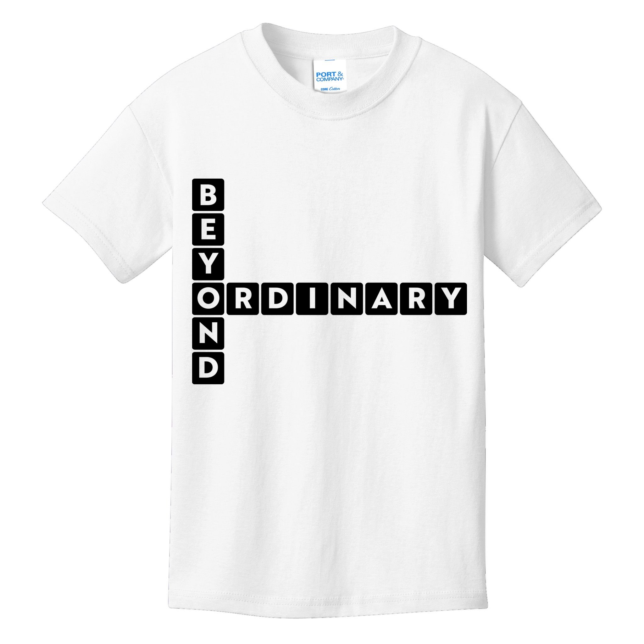 Beyond Ordinary Word Game Style Kids T-Shirt