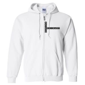 Beyond Ordinary Word Game Style Full Zip Hoodie