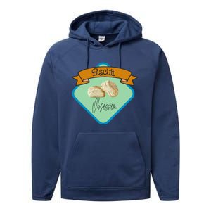 Biscuit Obsession With Buttermilk Biscuits Gift Performance Fleece Hoodie