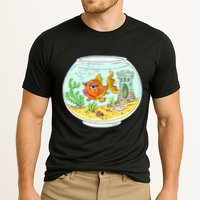 Bowl with Goldfish Cartoon Cooling Performance Crew T-Shirt