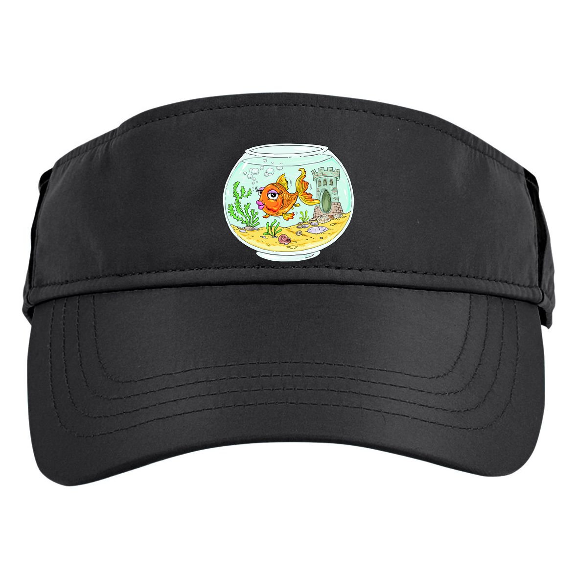 Bowl with Goldfish Cartoon Adult Drive Performance Visor