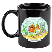 Bowl with Goldfish Cartoon 11oz C Handle Ceramic Mug