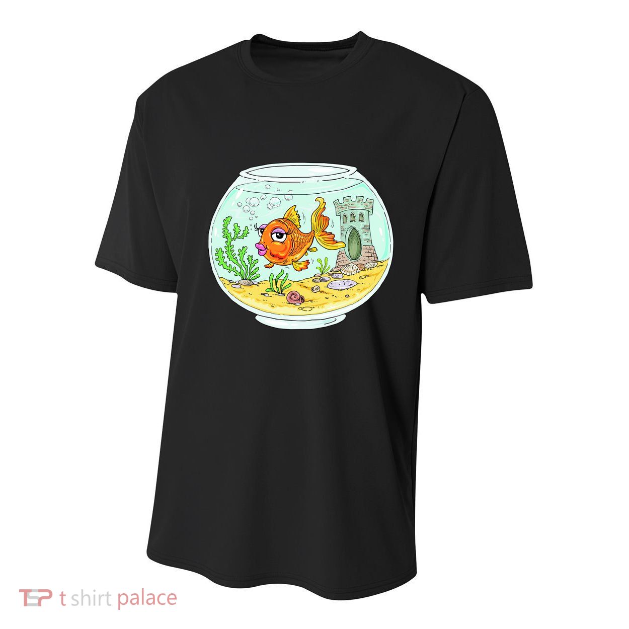 Bowl with Goldfish Cartoon Youth Performance Sprint T-Shirt