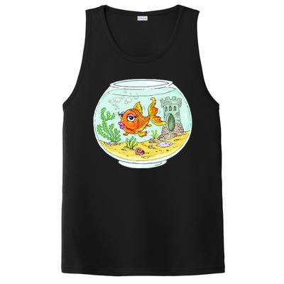 Bowl with Goldfish Cartoon PosiCharge Competitor Tank