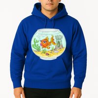 Bowl with Goldfish Cartoon Hoodie