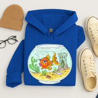 Bowl with Goldfish Cartoon Hoodie