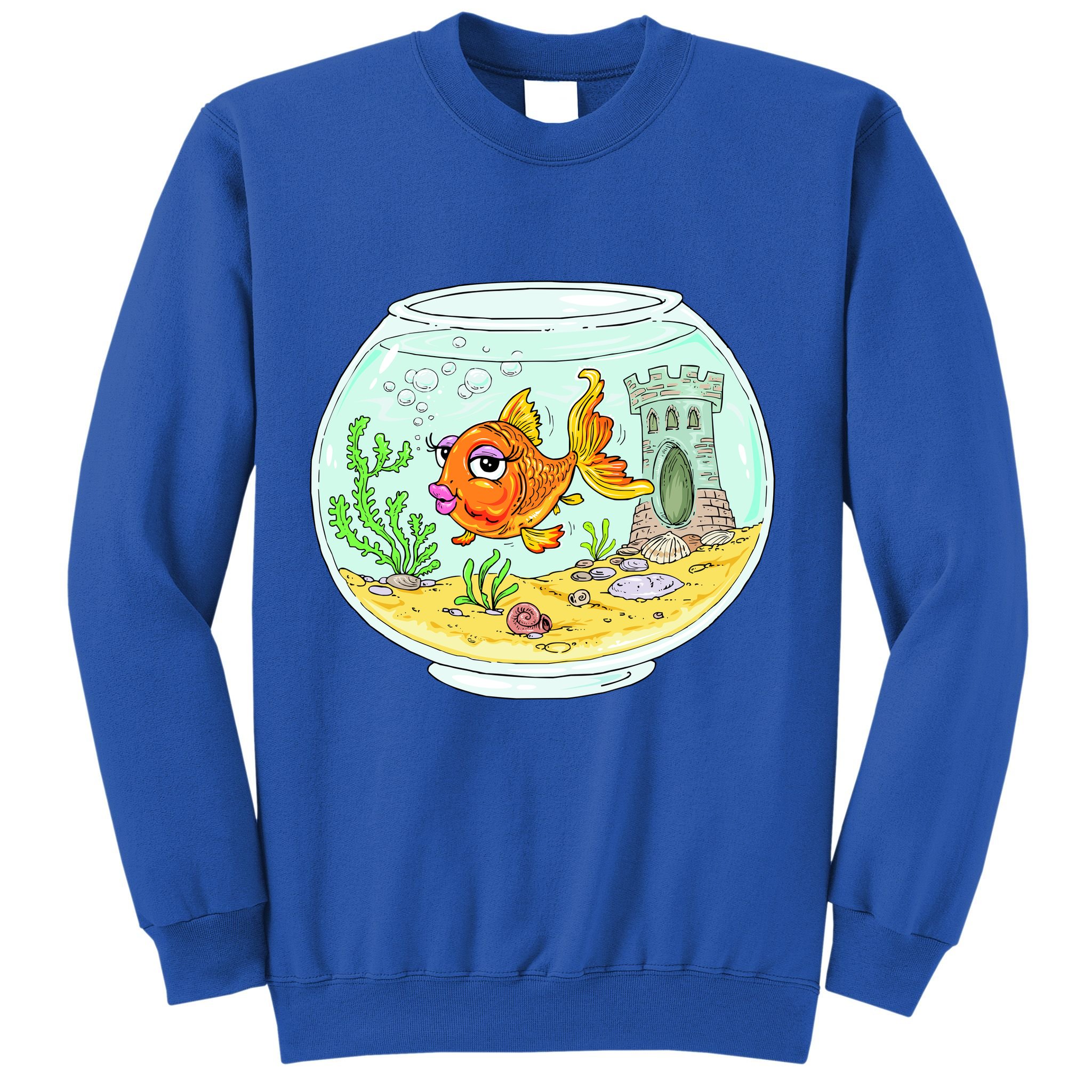 Bowl with Goldfish Cartoon Sweatshirt