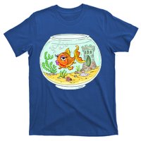 Bowl with Goldfish Cartoon T-Shirt