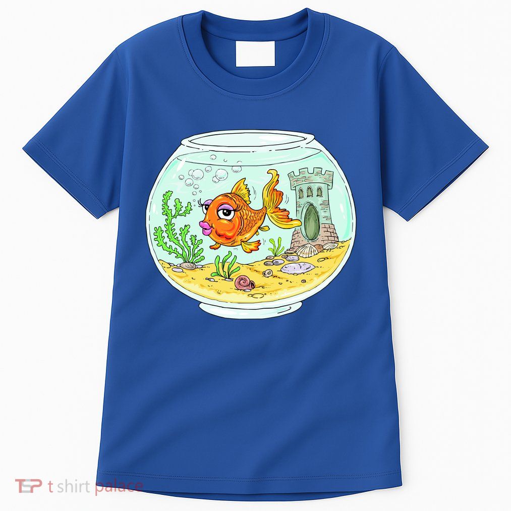 Bowl with Goldfish Cartoon Tall T-Shirt