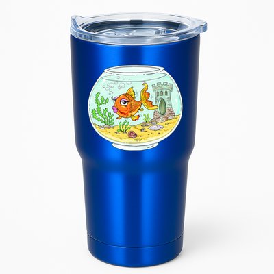 Bowl with Goldfish Cartoon Tumbler
