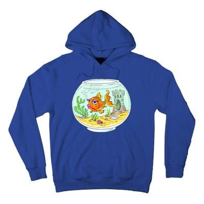 Bowl with Goldfish Cartoon Tall Hoodie