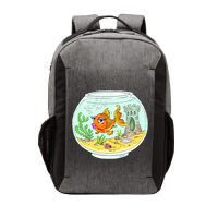 Bowl with Goldfish Cartoon Vector Backpack