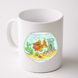 Bowl with Goldfish Cartoon Coffee Mug