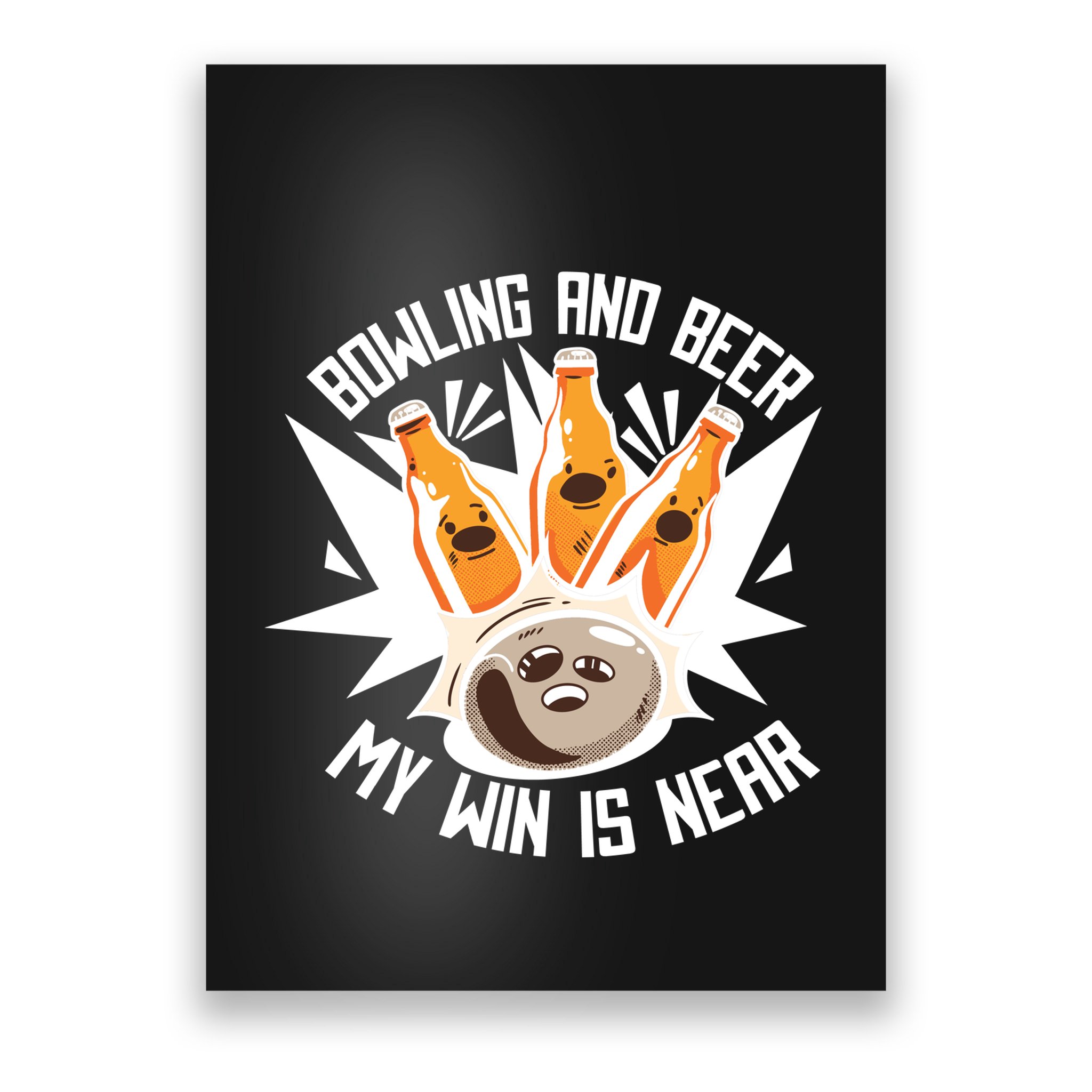 Bowling And Beer Poster