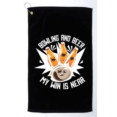 Bowling And Beer Golf Towel