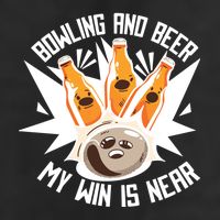 Bowling And Beer Golf Towel
