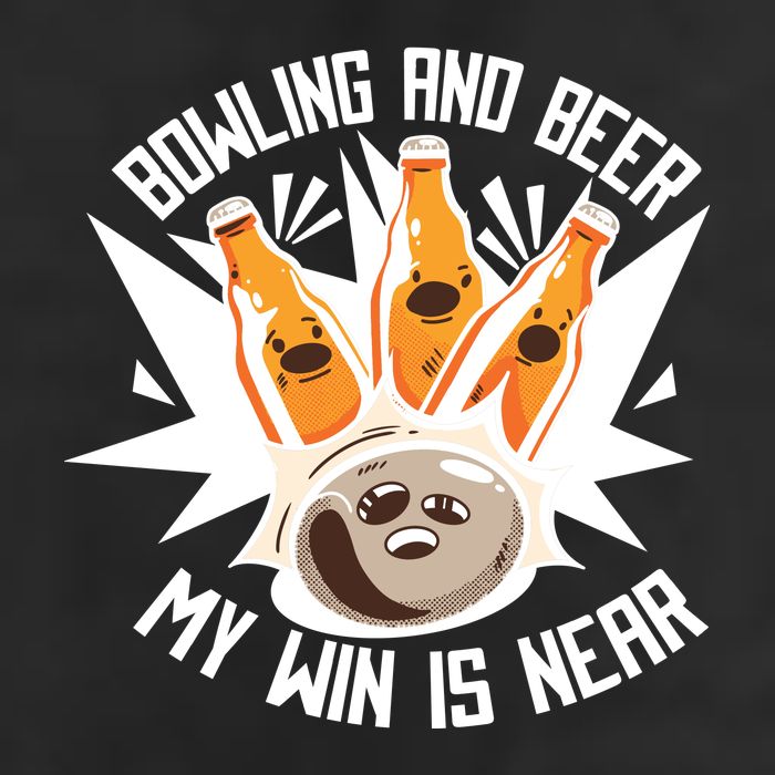 Bowling And Beer Golf Towel