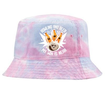 Bowling And Beer Tie-Dyed Bucket Hat