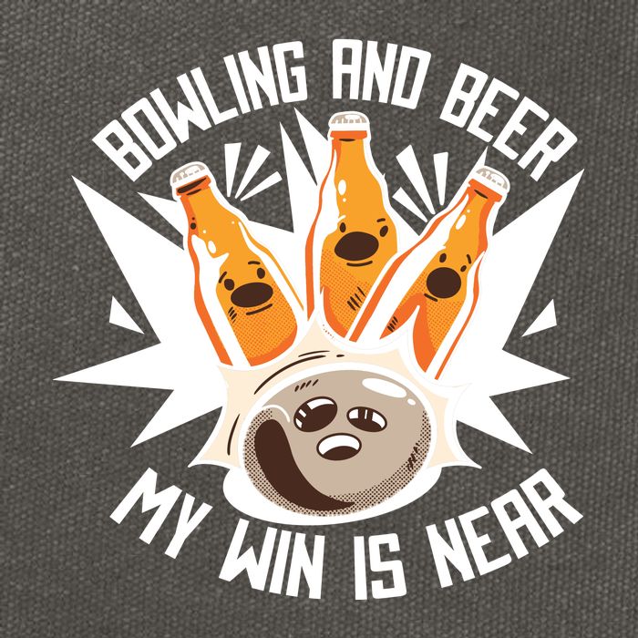 Bowling And Beer Cotton Canvas Backpack