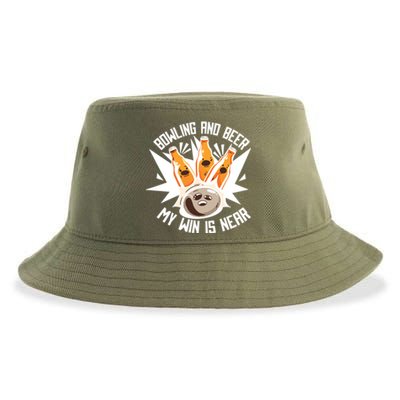 Bowling And Beer Sustainable Bucket Hat