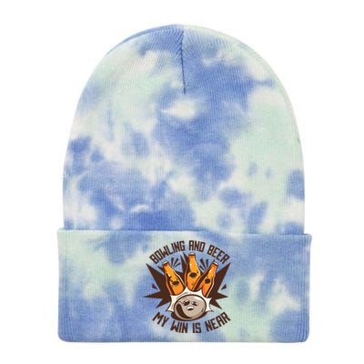 Bowling And Beer Tie Dye 12in Knit Beanie