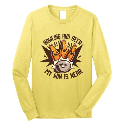 Bowling And Beer Long Sleeve Shirt