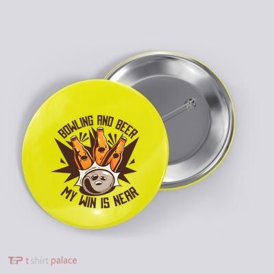 Bowling And Beer Button