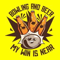 Bowling And Beer Kids T-Shirt