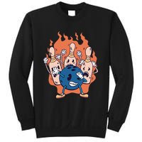 Bowling Ball And Pins Dabbing Sweatshirt
