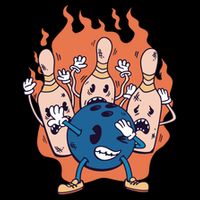 Bowling Ball And Pins Dabbing Sustainable Bucket Hat