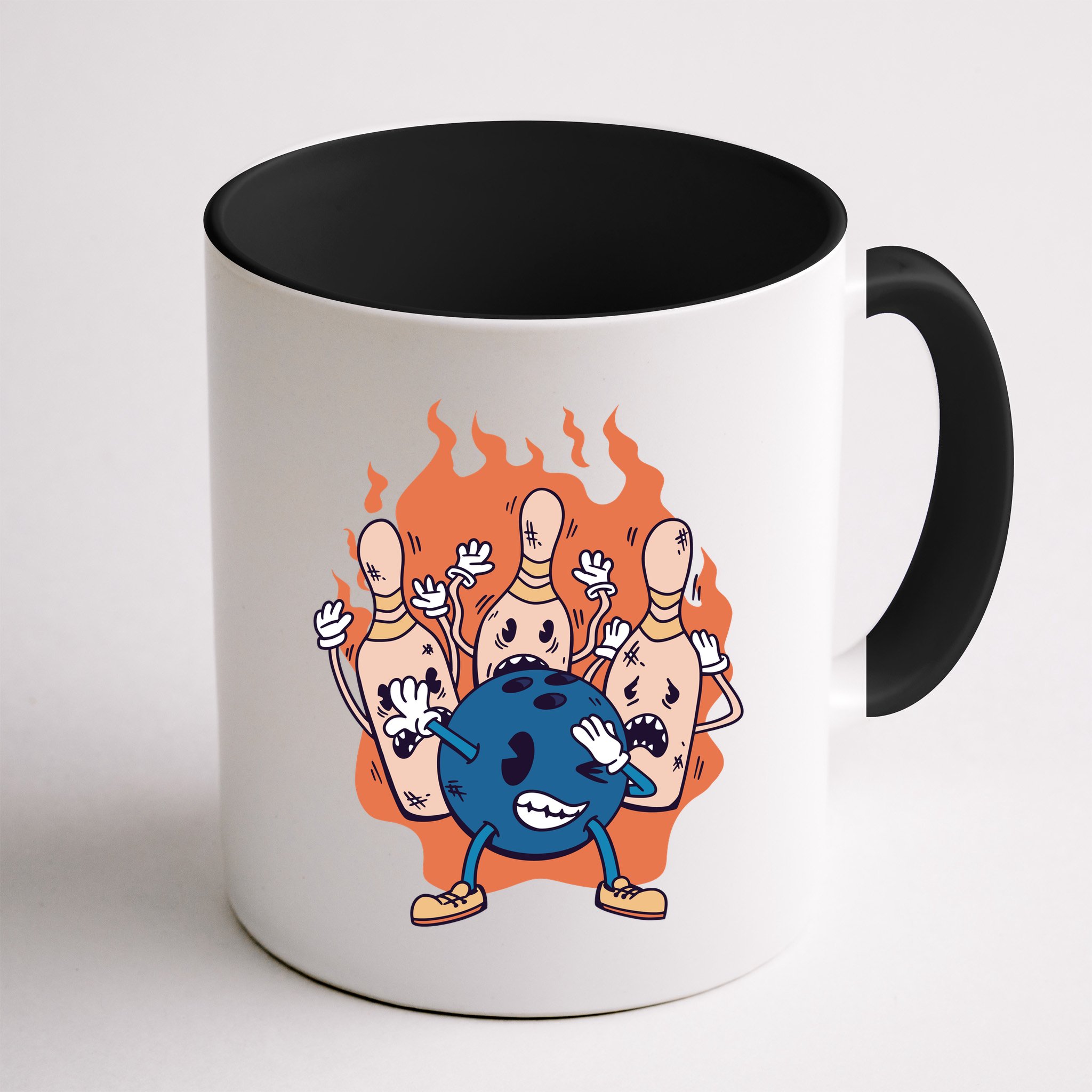 Bowling Ball And Pins Dabbing Mug