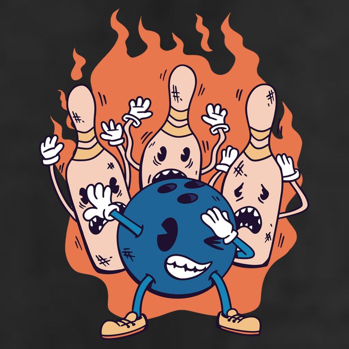 Bowling Ball And Pins Dabbing Beanie