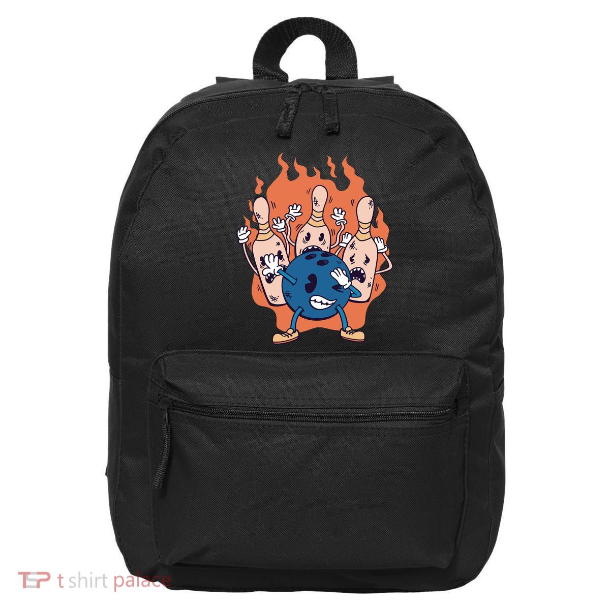 Bowling Ball And Pins Dabbing 16 in Basic Backpack