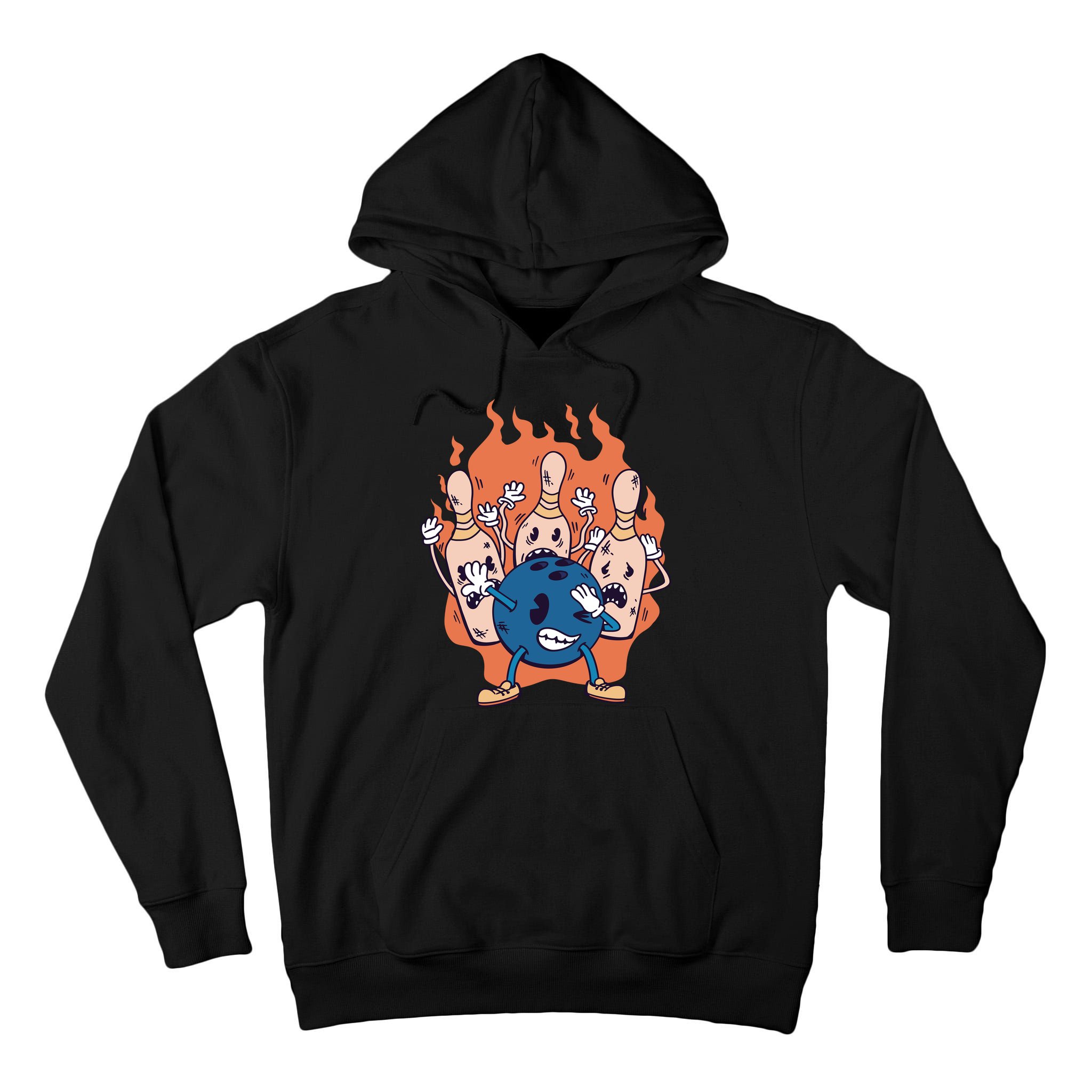Bowling Ball And Pins Dabbing Tall Hoodie