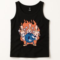 Bowling Ball And Pins Dabbing Tank Top