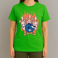 Bowling Ball And Pins Dabbing T-Shirt