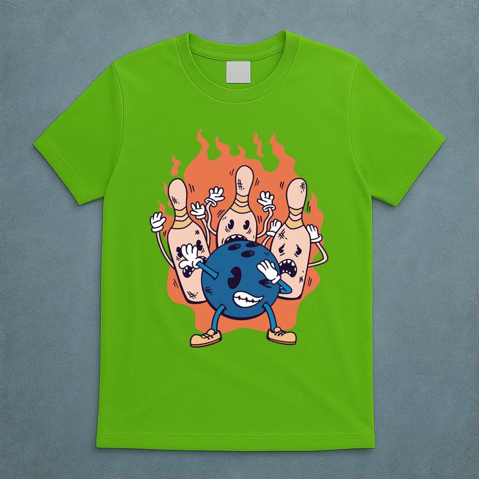 Bowling Ball And Pins Dabbing T-Shirt