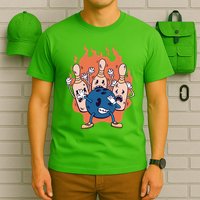 Bowling Ball And Pins Dabbing T-Shirt