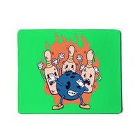 Bowling Ball And Pins Dabbing Mousepad