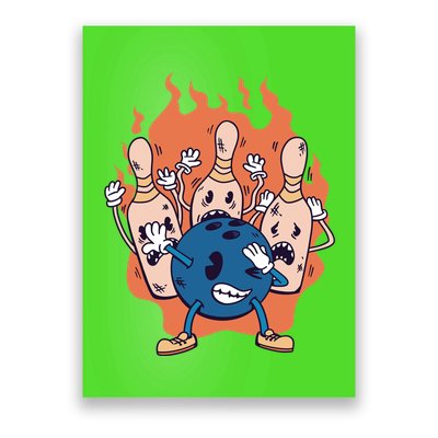 Bowling Ball And Pins Dabbing Poster
